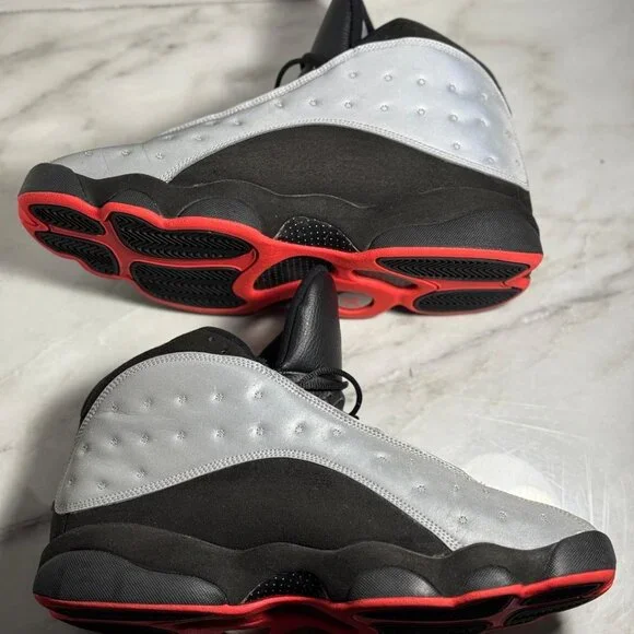 Jordan 13 Reflective Silver Great Condition non-og box sz: 12 - Picture 6 of 10